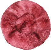 BEESSIES® donut hondenmand/kattenmand 60 cm - Donker rood tie dye - huisdierbed hond kat mand