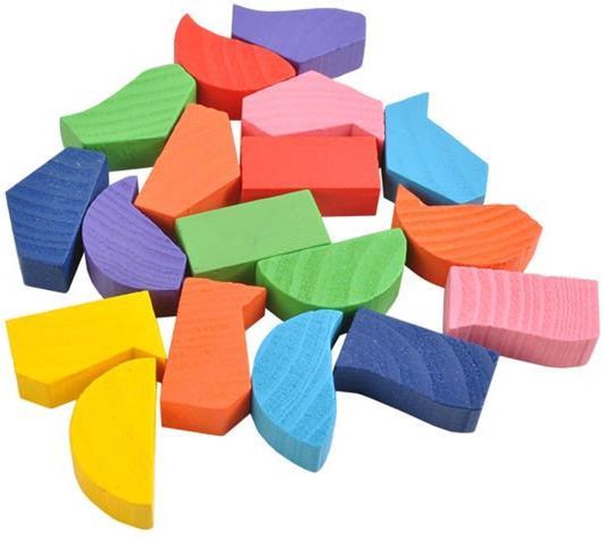 Houten Educatief Spel Geometrische Vormen - Montessori Puzzel | bol