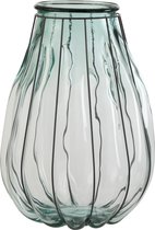 J-Line Vaas Fusion Glas/Metaal Blauw Large