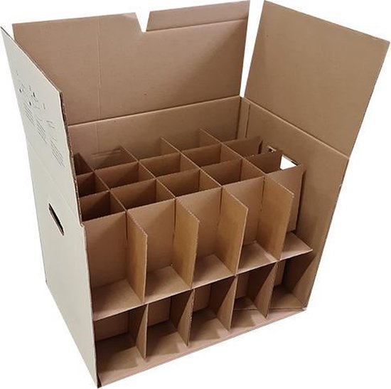 Division de compartiments 10 pièces - diviseur pour boîtes de déménagement  - verre de... | bol.com