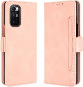 Voor Xiaomi Mi Mix Fold Skin Feel Kalf Patroon Horizontale Flip Leather Case met Houder & Kaartsleuven & Fotolijst (Roze)