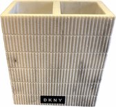Luxe DKNY tandenborstelhouder - marmer - 2 vakjes