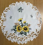 Tafelkleed - Zonnebloem - Zonnebloemen - Bloemen - Rond 40 cm