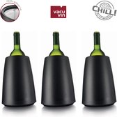 Refroidisseur à vin Vacu Vin Rapid Ice - Plastique - Zwart - Set de trois