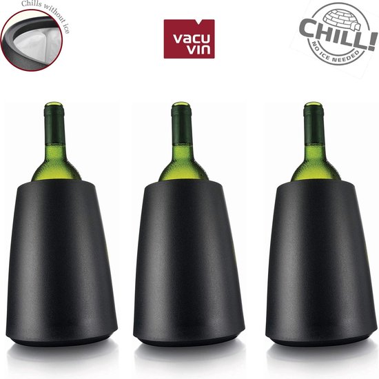 Vin Rapid Ice Wijnkoeler - Zwart - Set van drie | bol.com