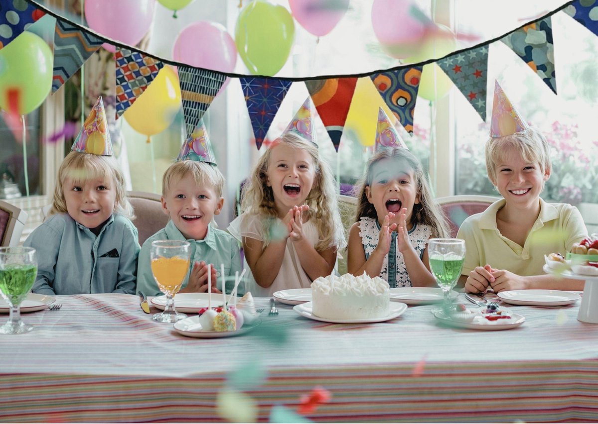 Stoffen slinger - mini vlaggenlijn - Feest Slingertje - Geboorte - Verjaardag - CELEBRATE MINI (vlaggenlijn 3 mtr lang met 18 vlaggetjes) — afbeelding 5