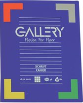 Cahier Gallery format 165 x 21 cm ligné 72 pages