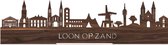 Standing Skyline Loon op Zand Notenhout - 40 cm - Woondecoratie design - Decoratie om neer te zetten - WoodWideCities