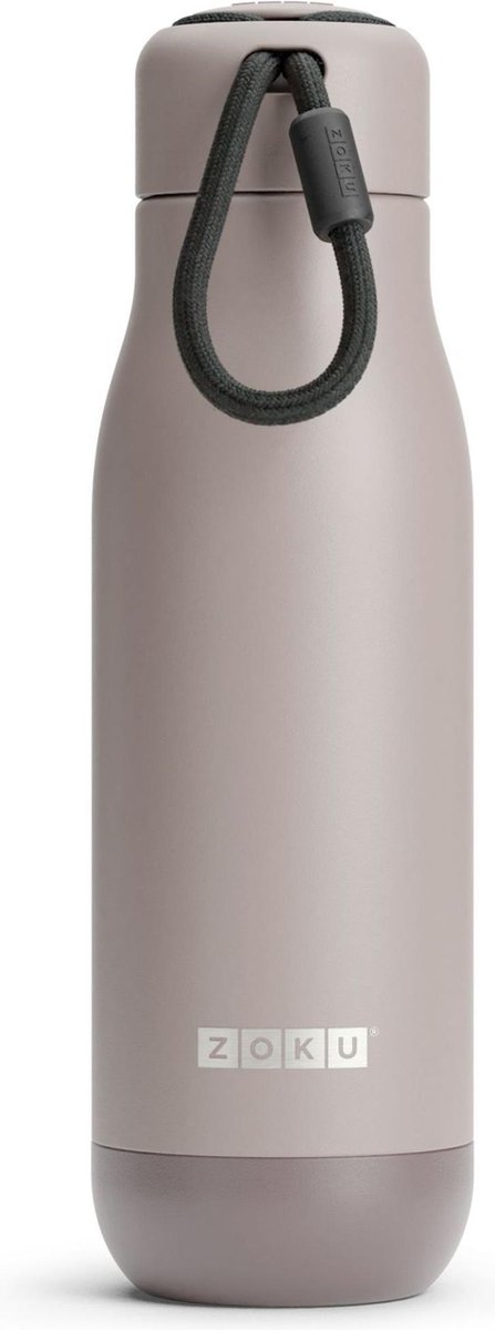 Thermosfles RVS, 500 ml, Grijs - Zoku | Hydration