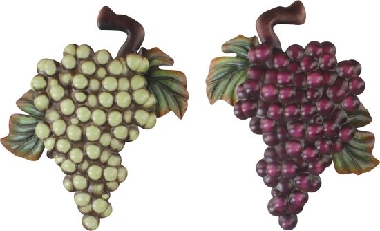 Décoration murale " grappes de raisin ", NOUVEAU ! , œuvre d'art murale ...