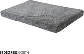 51DegreesNorth Orthopedic - Orthopedisch Hondenmatras - Benchkussen - Wasbaar - Memory Foam - S:58x40x5cm - Cosy Grijs