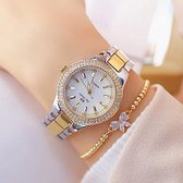 WiseGoods WS2148 Luxe Dames Horloge - Fashion Accessoires - Cadeau Vrouwen - RVS - Vrouwenhorloge - Design - Zilver Goud - Ø 35mm