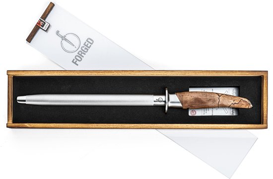 Forged Katai Fusil d’aiguisage Acier satin, Bois