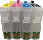 Epson T2711-T2714 Hervulbare Cartridge Mediaholland® 27XL met ARC chip. De cartridges worden automatisch gereset, dus geen chipresetter nodig. Zeer eenvoudig te vullen.