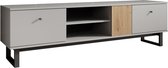 TV-Meubel Aspire - Grijs - Eiken - 175 cm