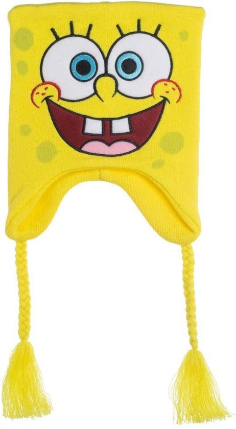 Spongebob Squarepants bonnet laponie jaune avec galon | bol.com
