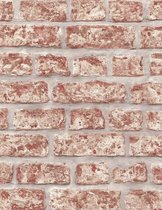 Noordwand Behang Topchic Bricks rood en grijs