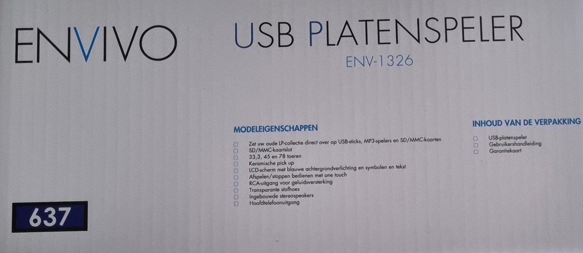 Vintage Platenspeler met Bluetooth en Geïntegreerde Luidsprekers - 3