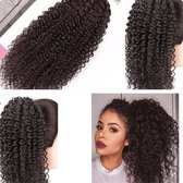 Ponytail Paardenstaart Afro Kinky Curl met trekkoord 35cm 160gram net echt haar