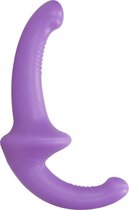 Silicone Strapless Strapon - Purple - Straps -