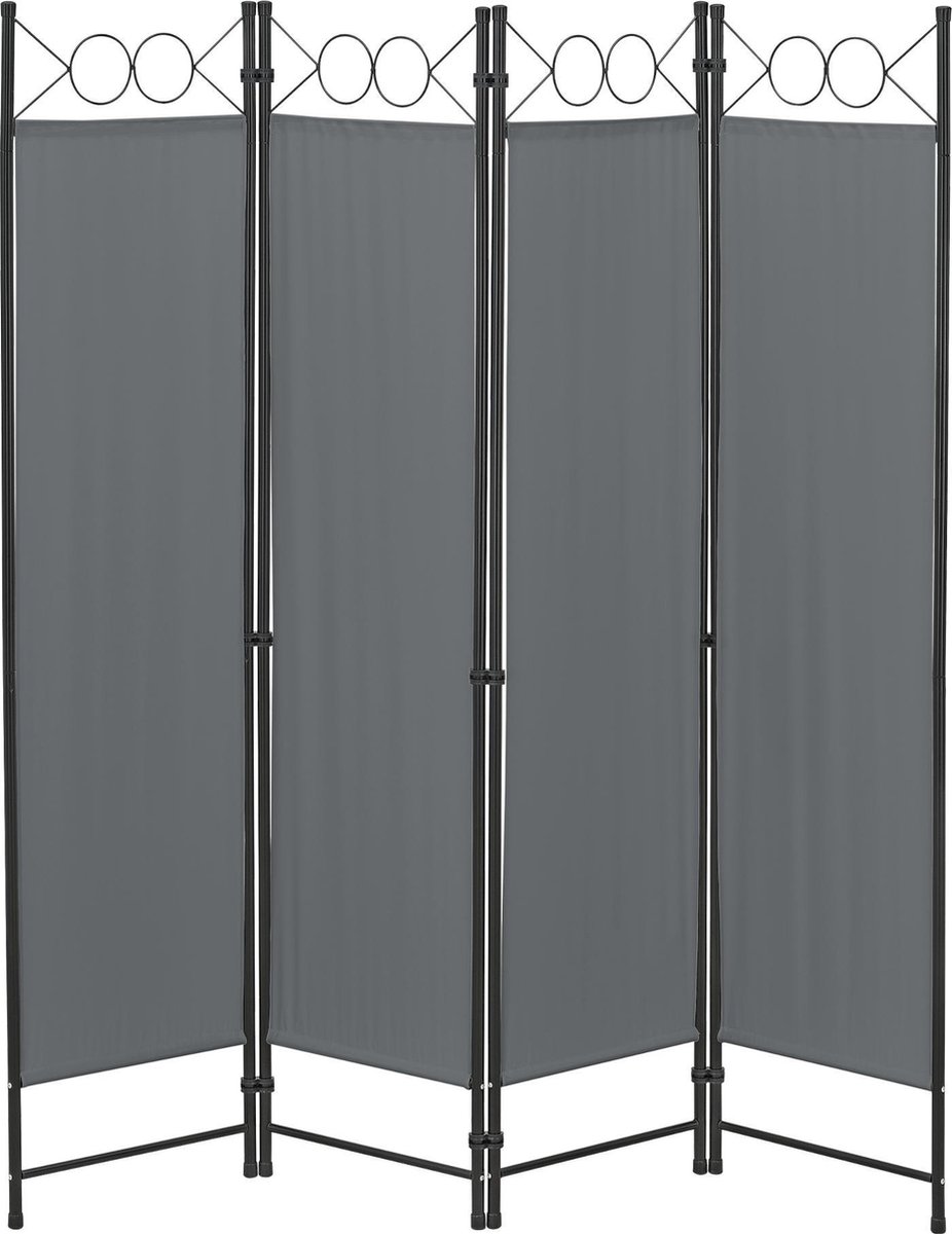 Tuinscherm Saragossa scheidingswand 171x160 cm donkergrijs