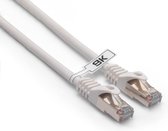 Bestekabels.nl Câble Ethernet CAT6 - BLANC - UTP - 1000 Mbit / s et 550 mhz - 1 mètre - Longueur de 0,5 à 7,5 mètres