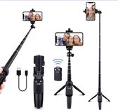 Monopod Selfie Stick - Wireless Selfie Stick - Tripod - Mini-statief – Tafel Tripod - Monopod with Bluetooth Remote Shutter Universal for Smartphones - Fairco
