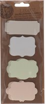 Zelfklevende labels | Labels in leuk design | Beschrijf met pen, potlood of krijt | 20 stuks | Cadeau versiering