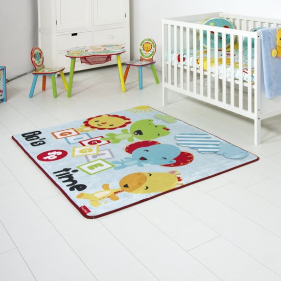 Fisher Price speelkleed tapijt voor de kinderkamer - 117 x 157 cm groot - Gemaakt van super zacht materiaal van Fisher Price — afbeelding 2