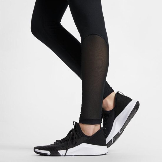 Nike Nk Pro Dames Sportlegging - Black/White - Maat L | bol.com