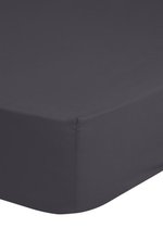 Zachte Katoenen Hoeslaken 80x200cm - Hoekhoogte 30cm - 100% Strijkvrij Katoen - Antraciet