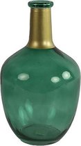 Sans marque - Babet - 15 X 15 X 25 cm - Glas - Couleur vert/cuivre