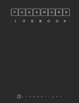 Password Logbook: Password Tracker Notebook With Alphabetically Tabs ( Size 8.5 X 11 ) Keep Your Secure Password