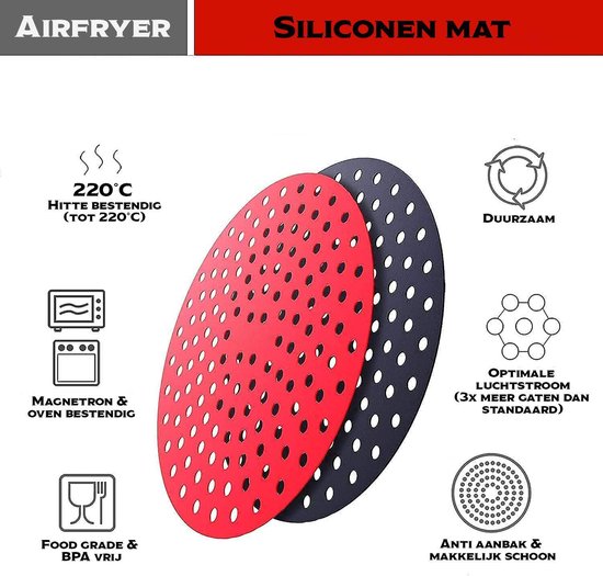 Acheter Revêtement rond pour friteuse à Air, tapis en Silicone