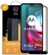 3-Pack Motorola Moto G30 / G20 / G10 Screenprotectors - MobyDefend gehard glas screensavers - Zwarte randen - Screen Protectors - Glasplaatjes Geschikt Voor: Motorola Moto G30 / Mo