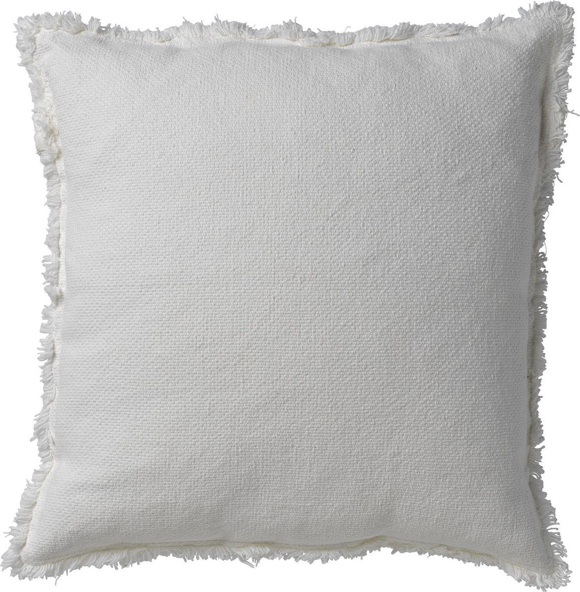 Dutch Decor BURTO - sierkussen 60x60 cm - gewassen katoen - Snow White - wit - Inclusief binnenkussen - Luxe kussens voor woonkamer & bank