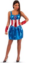 Carnival Toys Verkleedjurk American Hero Dames Polyester Mt S/m