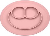 Ezpz mini placemat en bordje in één Blush Roze - Vriezer: Y