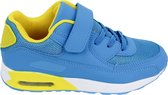 Babes & Binkies Sneakers Candy blue & Yellow Kids & Kind Unisex Blauw - Maat: 35