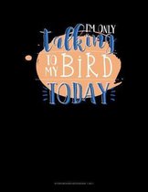 I'm Only Talking To My Bird Today: Storyboard Notebook 1.85