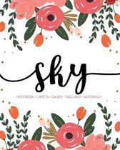 Sky: Notebook - Libreta - Cahier - Taccuino - Notizbuch: 110 pages paginas seiten pagine