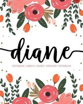 Diane: Notebook - Libreta - Cahier - Taccuino - Notizbuch: 110 pages paginas seiten pagine