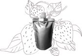 Aardbeienpitolie – Navulling 100ml pouch met schenkmond - huidolie - normale huid - droge huid