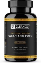 Clean & Pure for Men 280 capsules | Vezel supplement met Psyllium Husk | + 8 natuurlijke ingrediënten | 100% natuurlijke darmreiniging voor mannen