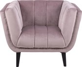 Tampa fauteuil velours roze.