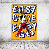 Pop Art Freddie Mercury Canvas - 100 x 70 cm - Canvasprint - Op dennenhouten kader - Geprint Schilderij - Popart Wanddecoratie
