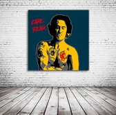 Cape Fear Robert DeNiro Pop Art Canvas - 90 x 90 cm - Canvasprint - Op dennenhouten kader - Geprint Schilderij - Popart Wanddecoratie