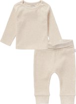 Noppies SET(2delig) Broekje NAURA en Shirt NATAL oatmeal - Maat 74