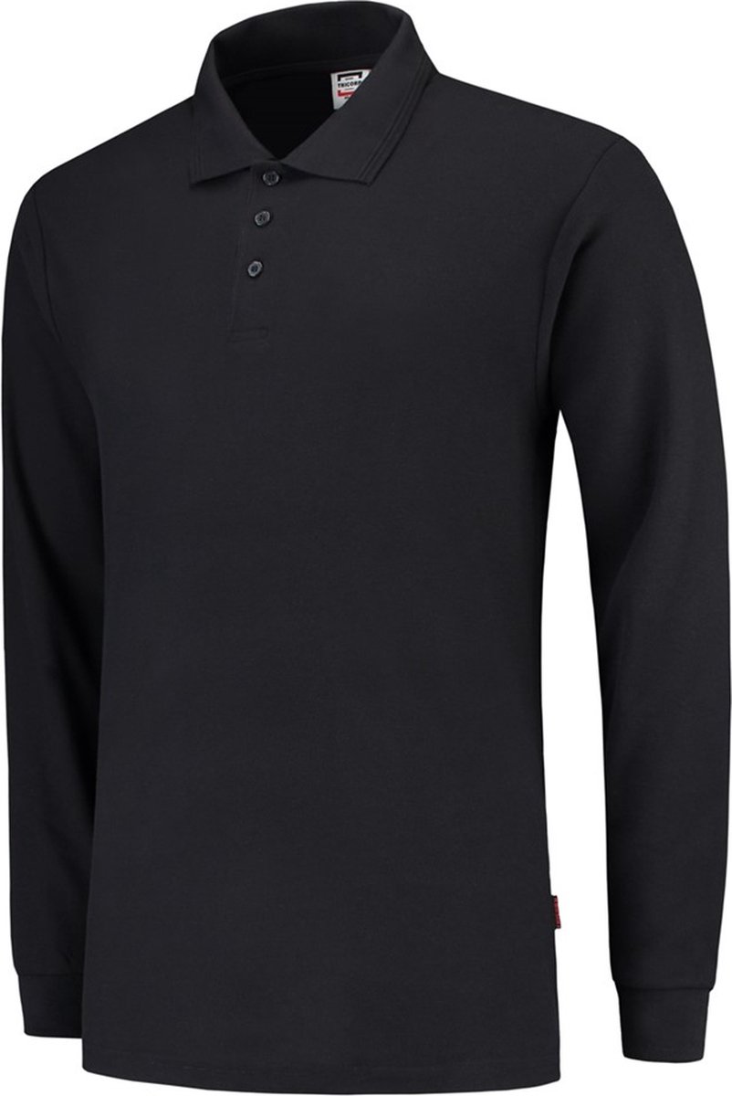 Tricorp Poloshirt lange mouw - Casual - 201009 - Navy - maat XL