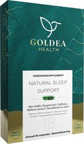 Goldea Health Natural Sleep Support - Vegan - Voedingssupplement - 30 capsules - Maanddosering